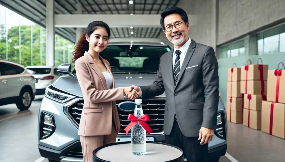 《車商活動交車禮，一瓶氣泡水的質感勝過千言萬語》 